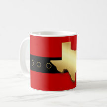 Santa Texas Belt Buckle Weihnachten