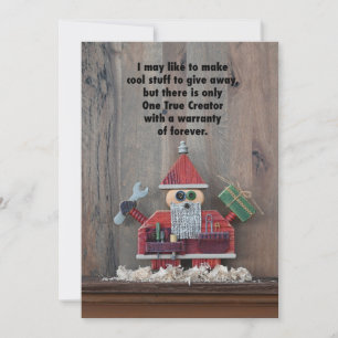 Santa the Builder Feiertagskarte