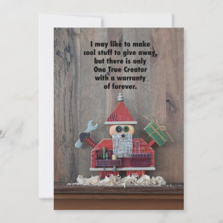 Santa the Builder Feiertagskarte