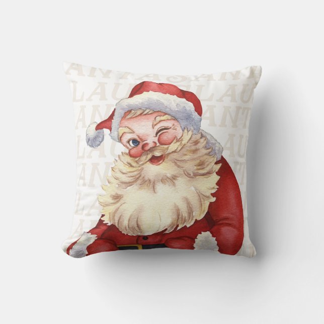 Santa Throw Kissen (Vorderseite)