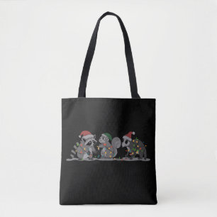Santa-Tiere Xmas-Alberner-Waschbär-Opossum-Eichhör Tasche