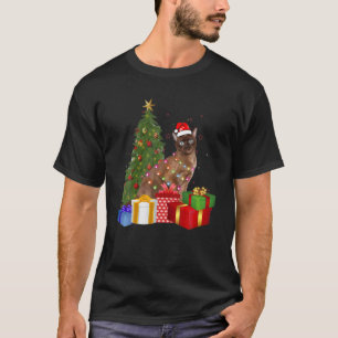 Santa Tonkinese Weihnachtsbaum Licht Xma T-Shirt