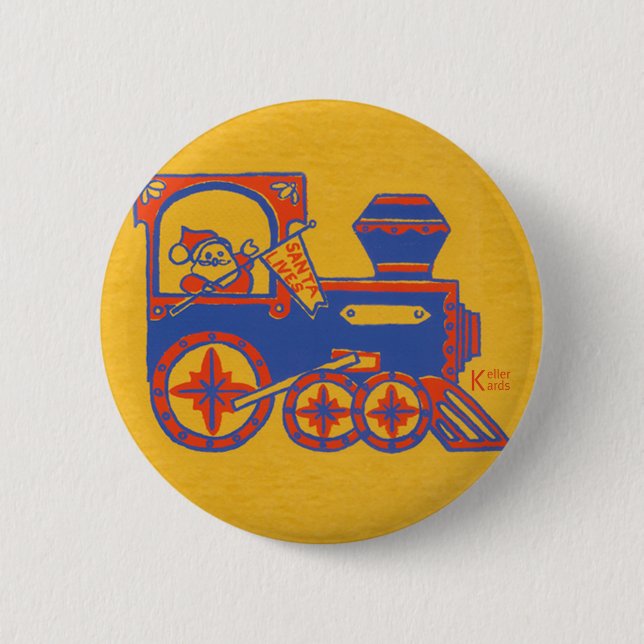 Santa Train Button (Vorderseite)