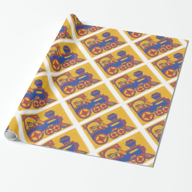 Santa Train Geschenkpapier (Ungerollt)