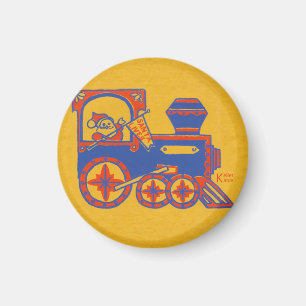 Santa Train Magnet