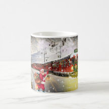 Santa Train Tasse, Weihnachten Tasse, Weihnachtszu