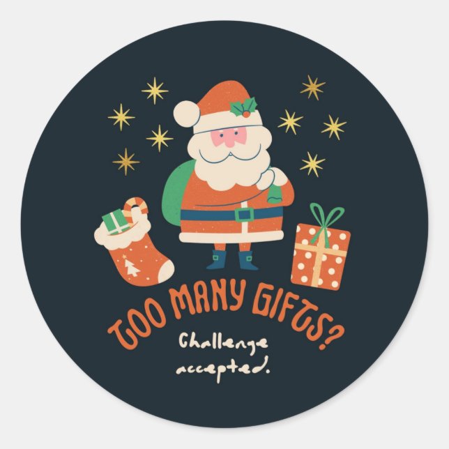 Santa & Tree Magic – Christmas Stickers & Invites (Vorderseite)