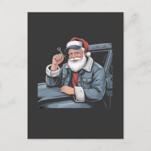 Santa Truck Riging Funny Truck Fahrer Weihnachten