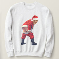 Santa Trump Baue Die Mauer Lustiger politischer S