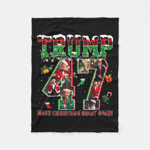 Santa Trump macht Weihnachten wieder großartig Häs Fleecedecke