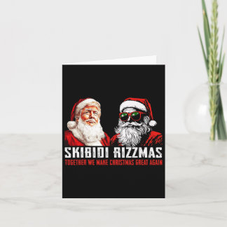Santa Trump Skibidi Rizzmas Weihnachten großartig Karte