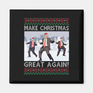 Santa Trump Tanz Mach Weihnachten wieder großartig Magnet
