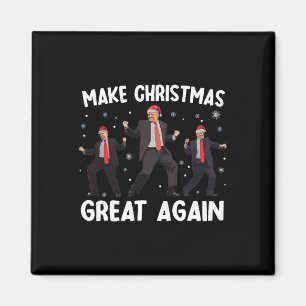 Santa Trump Tanz Mach Weihnachten wieder großartig Magnet
