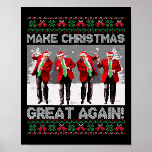 Santa Trump Tanz Mach Weihnachten wieder großartig Poster