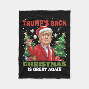Santa Trump-Tanz macht Weihnachten wieder großarti Fleecedecke