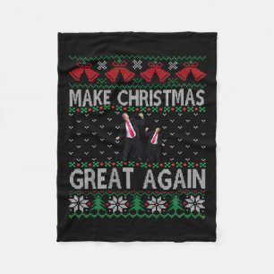Santa Trump-Tanz macht Weihnachten wieder großarti Fleecedecke