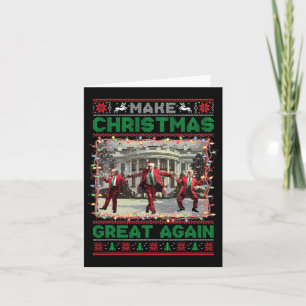 Santa Trump-Tanz macht Weihnachten wieder großarti Karte