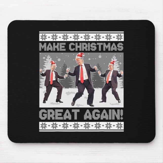 Santa Trump-Tanz macht Weihnachten wieder großarti Mousepad (Vorne)