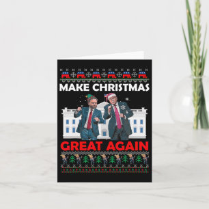 Santa Trump Tanz Weihnachten wieder großartig Weih Karte