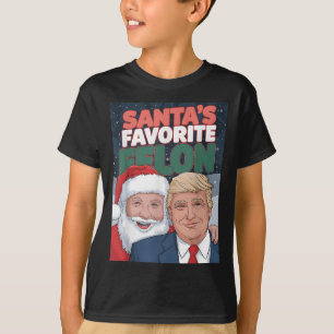 Santa Trump Weihnachten Santa Lieblingsverbrecher T-Shirt