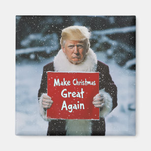 Santa Trump: "Weihnachten wieder großartig machen" Magnet