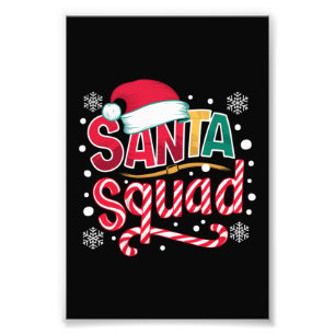 Santa-Truppe Weihnachts-Truppe Familie Matching Sa Fotodruck