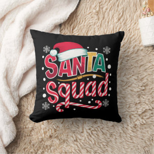 Santa-Truppe Weihnachts-Truppe Familie Matching Sa Kissen