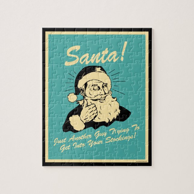 Santa! Typ versuchen, in Ihre Strümpfe zu kommen (Vertikal)