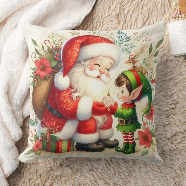 Santa und Elf 1 Kissen (Decke)