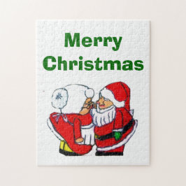SANTA UND FRAU. KLAUSCHRISTMAS KISS-Rätsel