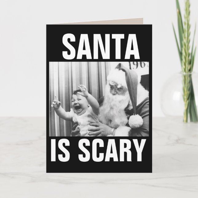 SANTA UND KINDERKINDERKARTEN KARTE (Vorderseite)