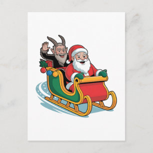 Santa und Krampus Böse Dunkle Weihnachten Horror X