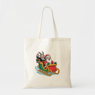 Santa und Krampus Böse Dunkle Weihnachten Horror X Tragetasche