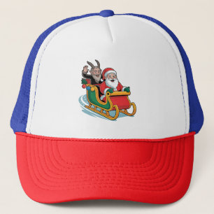 Santa und Krampus Böse Dunkle Weihnachten Horror X Truckerkappe
