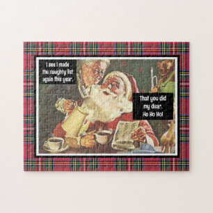 Santa und Mrs. Claus Böse & Artig Vintage Lustig