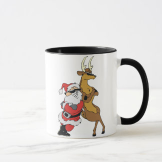Santa und Raindeer Tasse