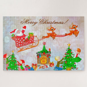 Santa und Reindeer