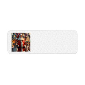 Santa und Reindeer Address Labels