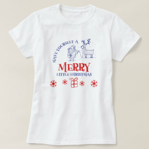 Santa und Reindeer T - Shirt