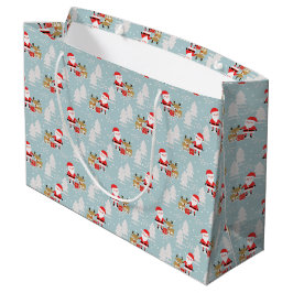 Santa und Rudolph Große Geschenktüte