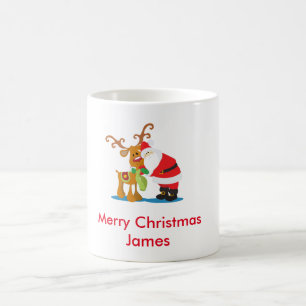 Santa und Rudolph Kaffeetasse