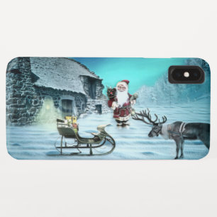 Santa und Rudolph mit Schlitten Case-Mate iPhone Hülle
