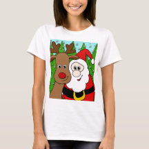 Santa und Rudolph selfie