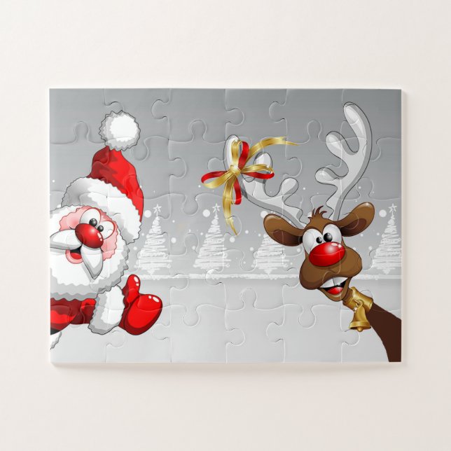 Santa und sein Reindeer Rudolph Easy (Horizontal)