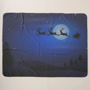 SANTA und sein SCHLECHTER FLY PASS THE MOON Sherpadecke