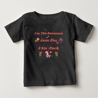 Santa und seine Sixpack-Buddies Baby T-shirt