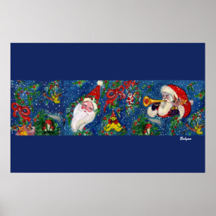SANTA UND WEIHNACHTSNACHT POSTER