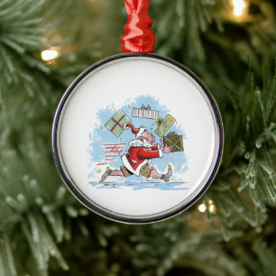 Santa Unprepared Premium-Weihnachtsschmuck Ornament Aus Metall
