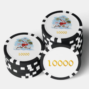 Santa Unvorbereitet 10000 Poker Chip