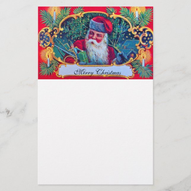SANTA VINTAGE CHRISTMAS BRIEFPAPIER (Vorderseite)